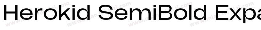 Herokid SemiBold Expanded字体转换